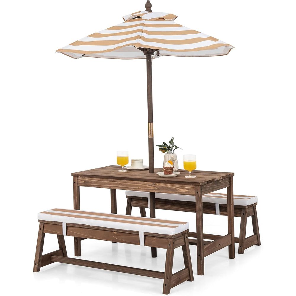 Kids Outdoor Wooden Table - Kids Picnic Table, Outdoor Wooden Table