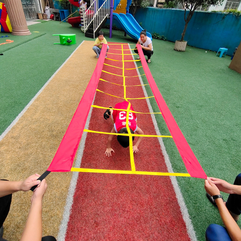 Kids Outdoor Climbing Equipment - Fun Grid Ladder Kindergarten Outdoor Toys