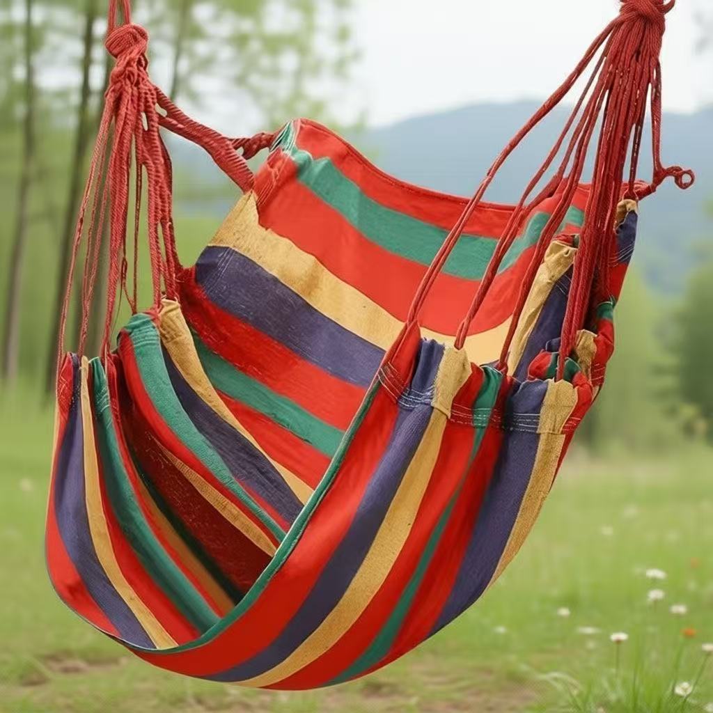 Kids Outdoor Lawn Chair - 3pcs Outdoor travel hammocks indoor adult
