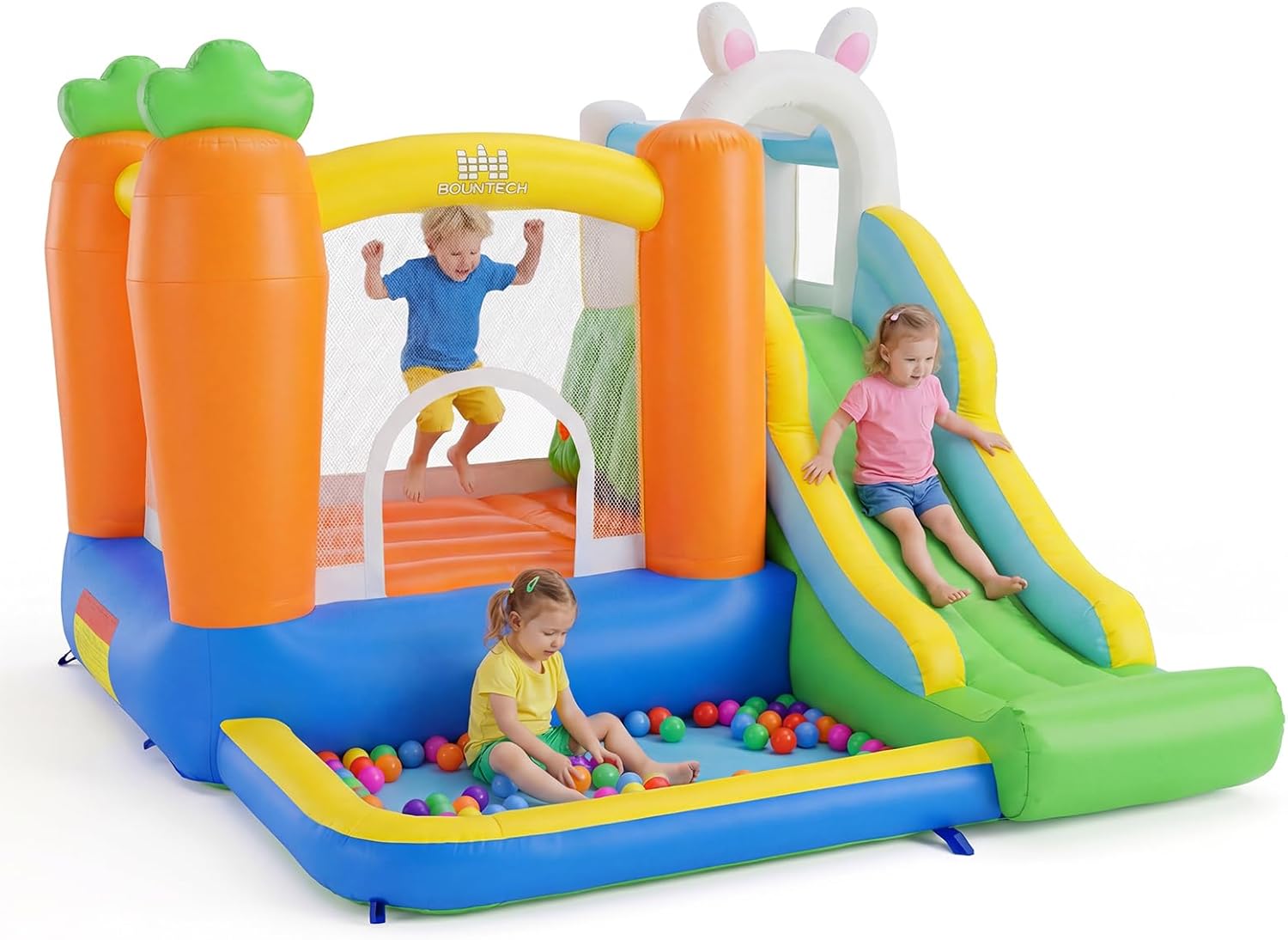 Kids Outdoor Area - Inflatable Bounce House with Ball Pit