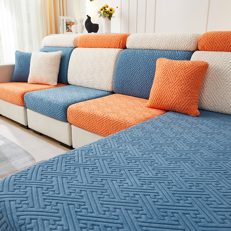 Kids Outdoor Seating - Thicken Sofa Seat Cushion Cover Jacquard