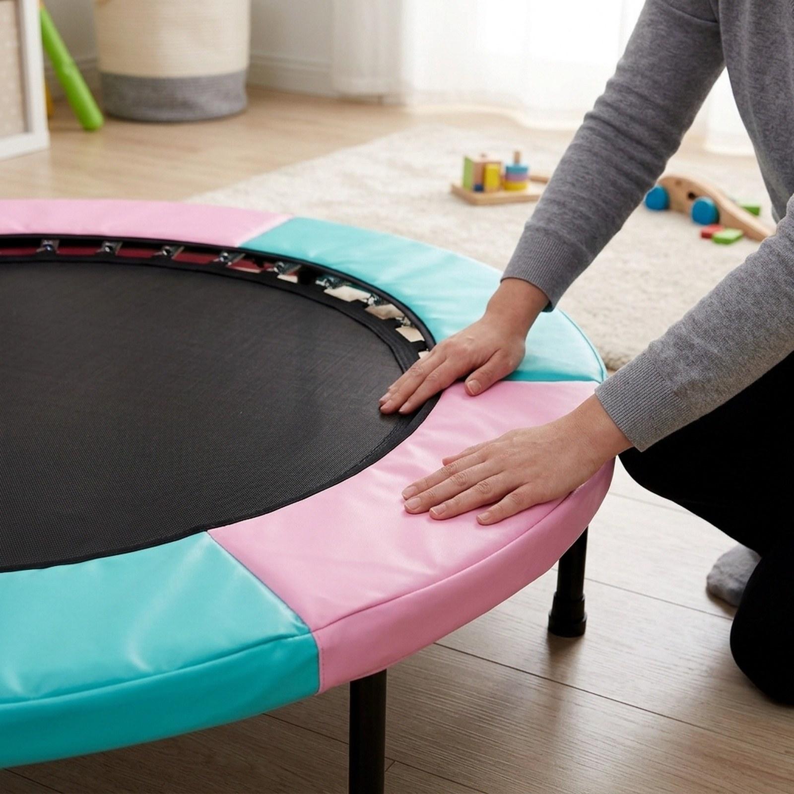 Kids Outdoor Trampoline - Trampoline Edge Cover Easy Installation Home