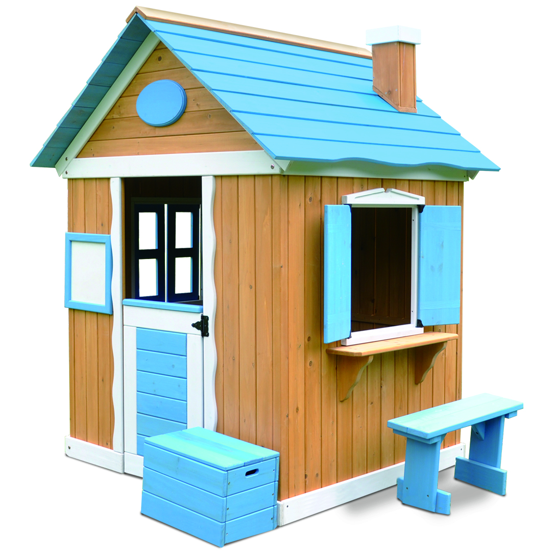 Kids Outdoor Wooden Playhouse - Children Wood Playhouses Kids Wooden Playhouse