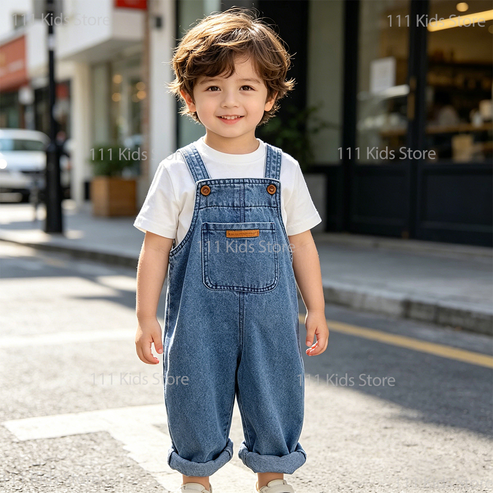 Kids Outdoor Overalls - Kids Overalls Denim Jumpsuits Summer Clothing