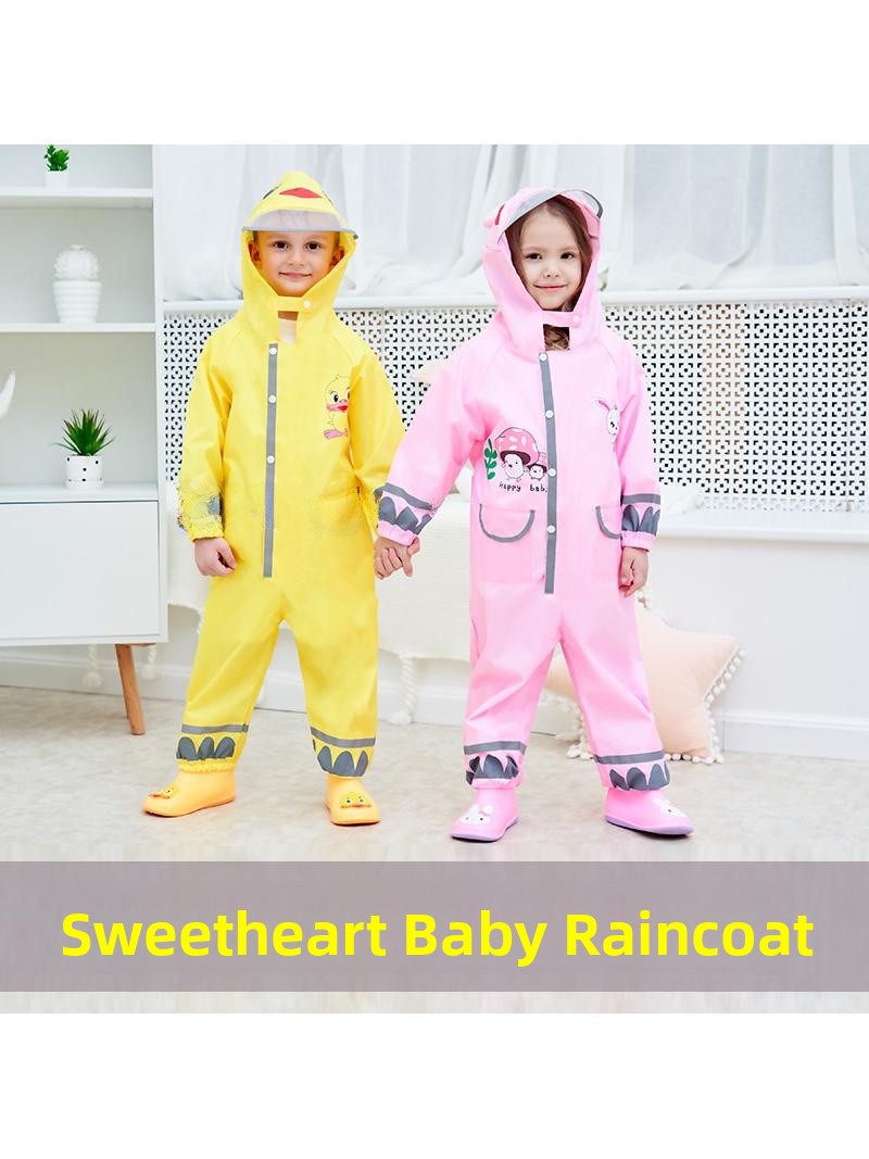 Kids Outdoor Overalls - Cute Children's Overall Raincoat Outdoor Travel