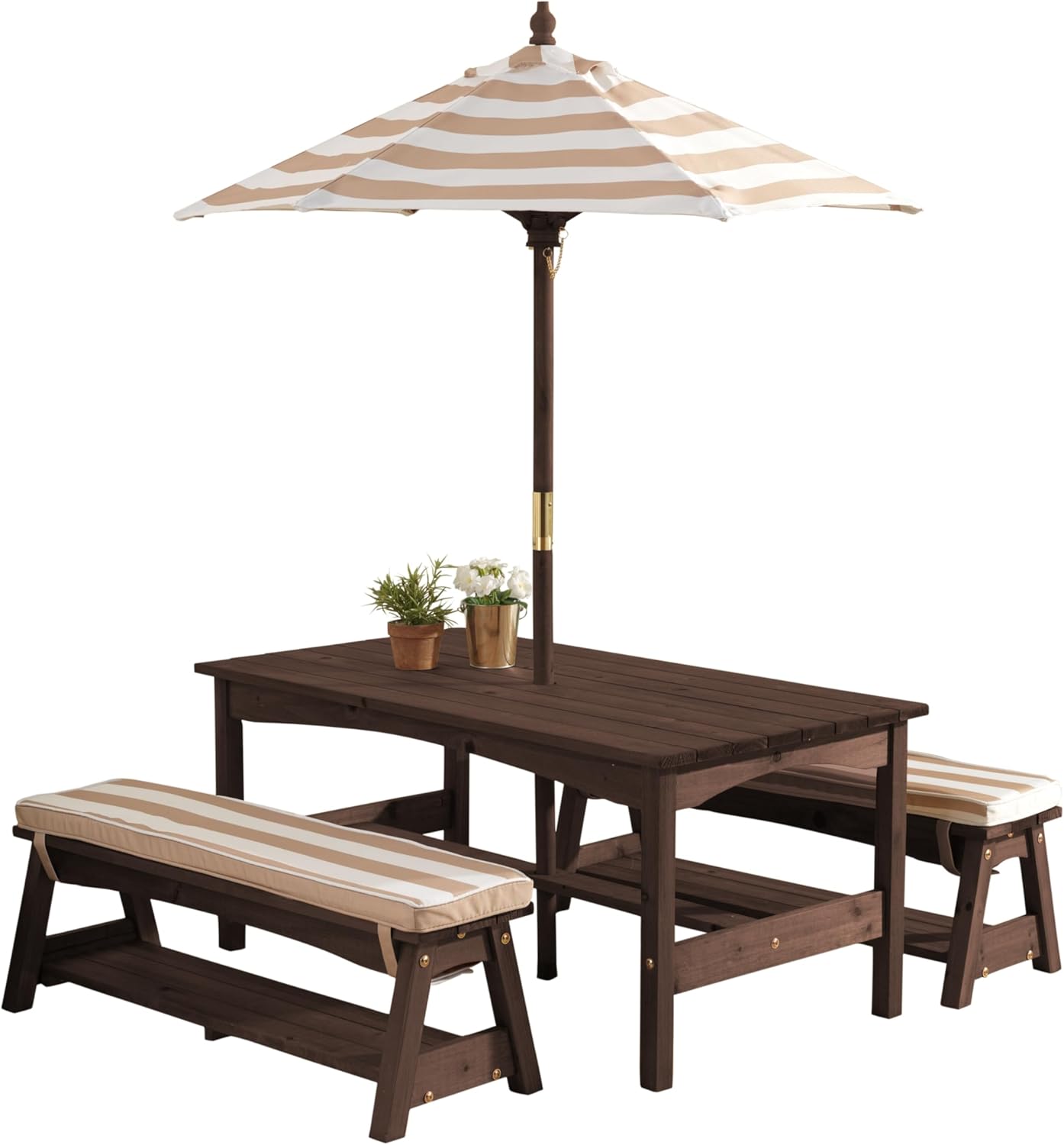 Kids Outdoor Wooden Table - Outdoor Wooden Table & Bench Set