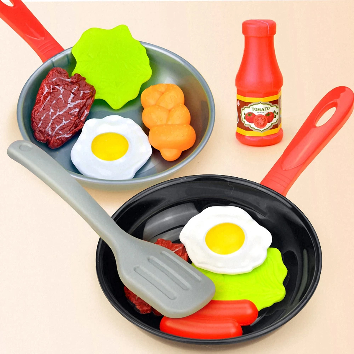 Kids Outdoor Kitchen Set - 8PCS Kitchen Food Toys for Kids