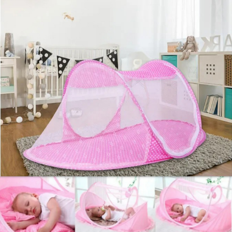 Kids Outdoor Daybed - 0-3Years Travel Portable Foldable Baby Netting