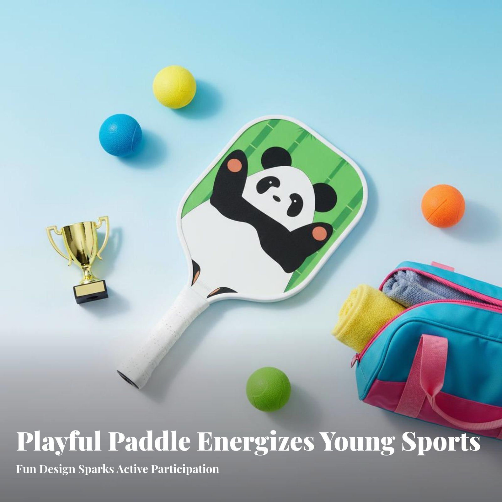 Kids Outdoor Equipment - Children's Pickleball Paddle Easy Control Kids
