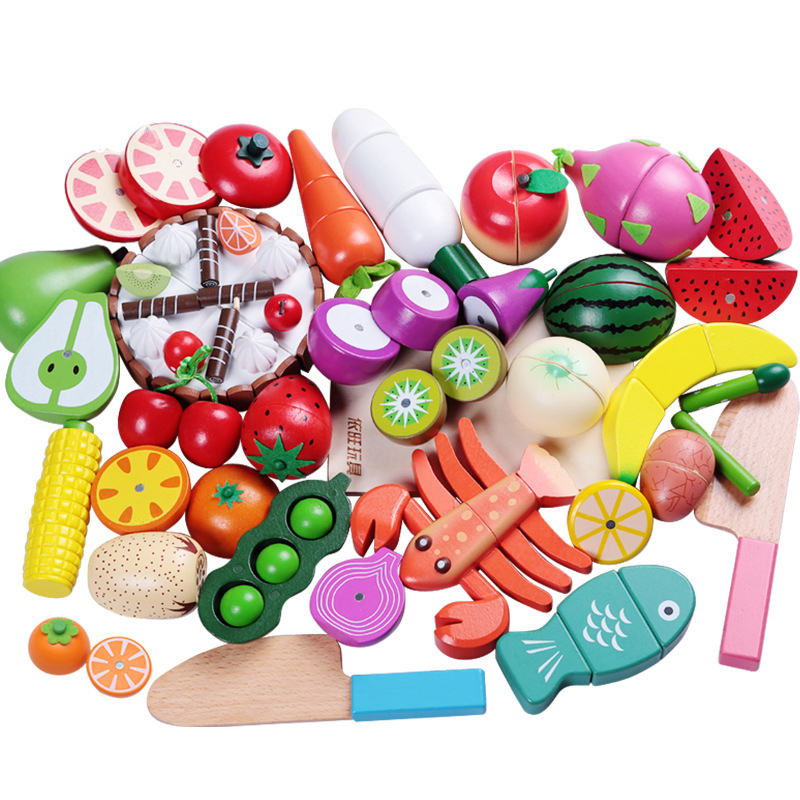 1PCS Wooden Toy Magnetic Cutti - Kids Outdoor Kitchen Set incelemesi ve fiyatı