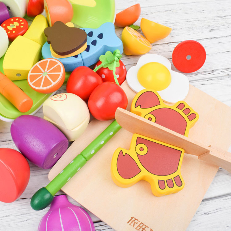 1PCS Wooden Toy Magnetic Cutti - Kids Outdoor Kitchen Set incelemesi ve fiyatı