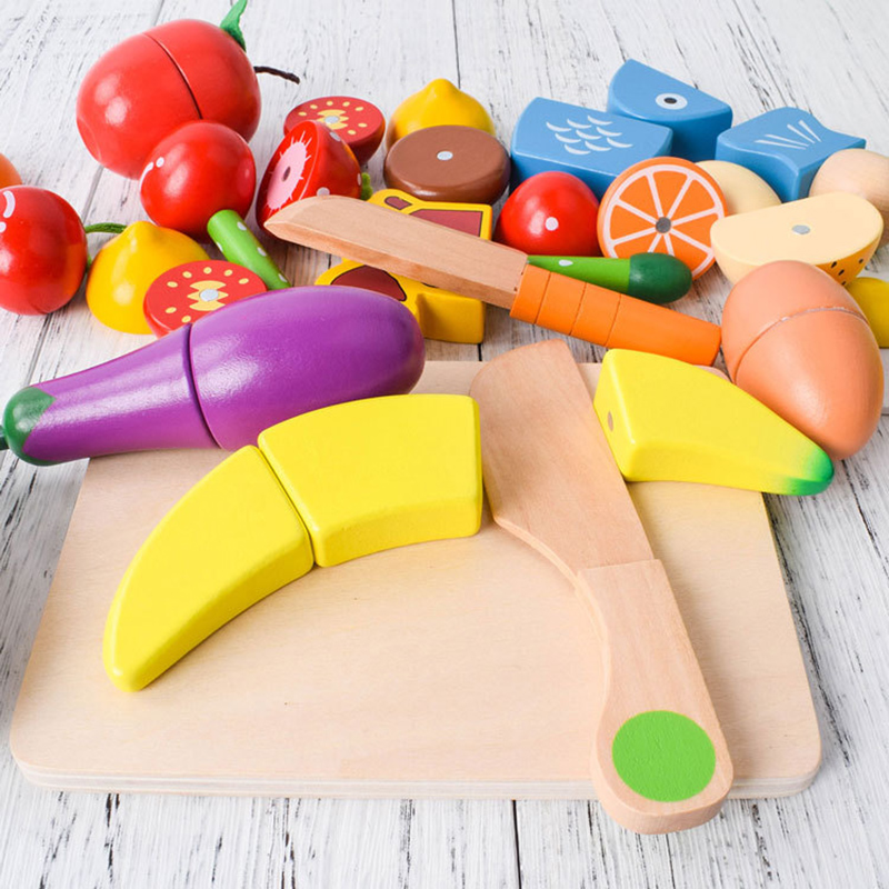 1PCS Wooden Toy Magnetic Cutti - Kids Outdoor Kitchen Set incelemesi ve fiyatı