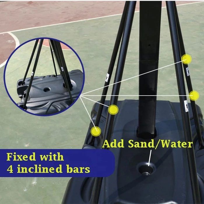 Mobile Basketball Stand Adjust - Basketball Hoop Outdoor incelemesi ve fiyatı