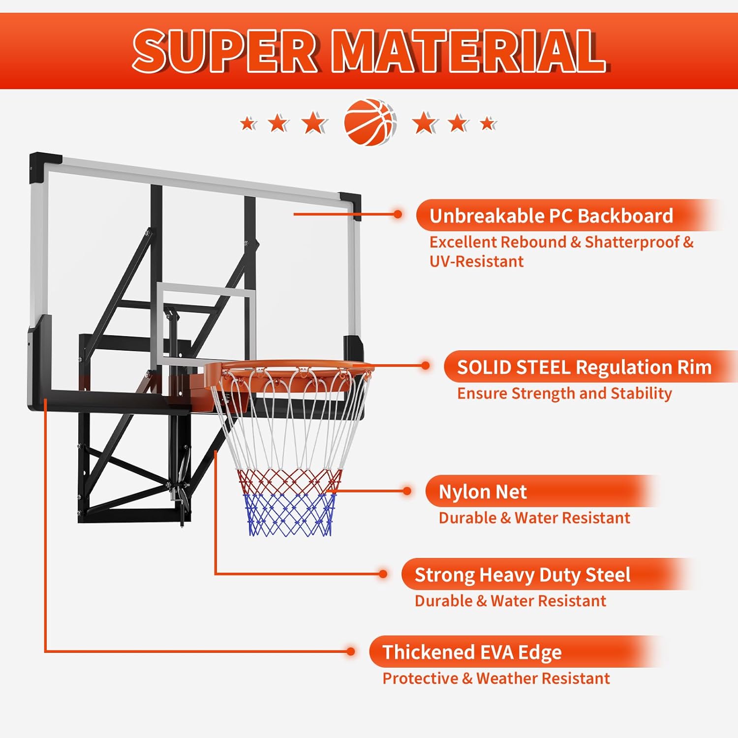 Garvee 8-10 FT Adjustable Heig - Basketball Hoop Outdoor incelemesi ve fiyatı
