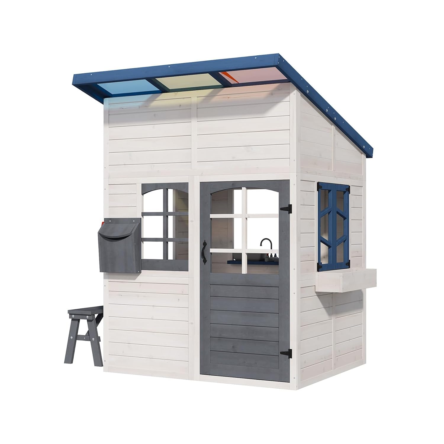 Wooden Kids Outdoor Playhouse  - Kids Outdoor Wooden Playhouse incelemesi ve fiyatı