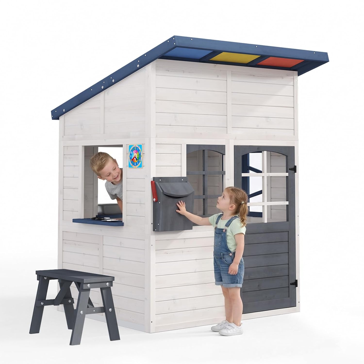 Wooden Kids Outdoor Playhouse  - Kids Outdoor Wooden Playhouse incelemesi ve fiyatı