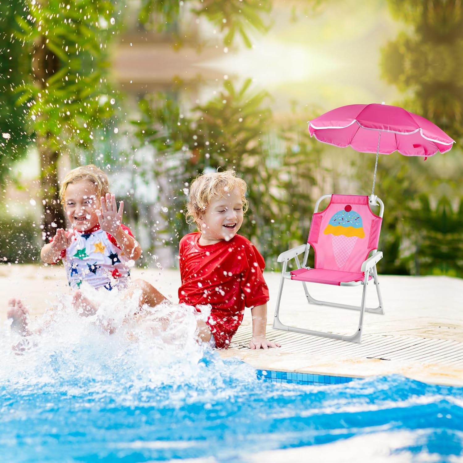 1 Set Folding Beach Chair with - Kids Outdoor Lawn Chair incelemesi ve fiyatı