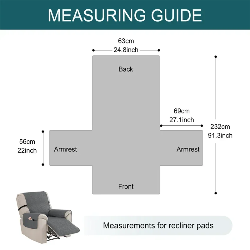 1PC Recliner Sofa Cover Pet Do - Kids Outdoor Seating incelemesi ve fiyatı