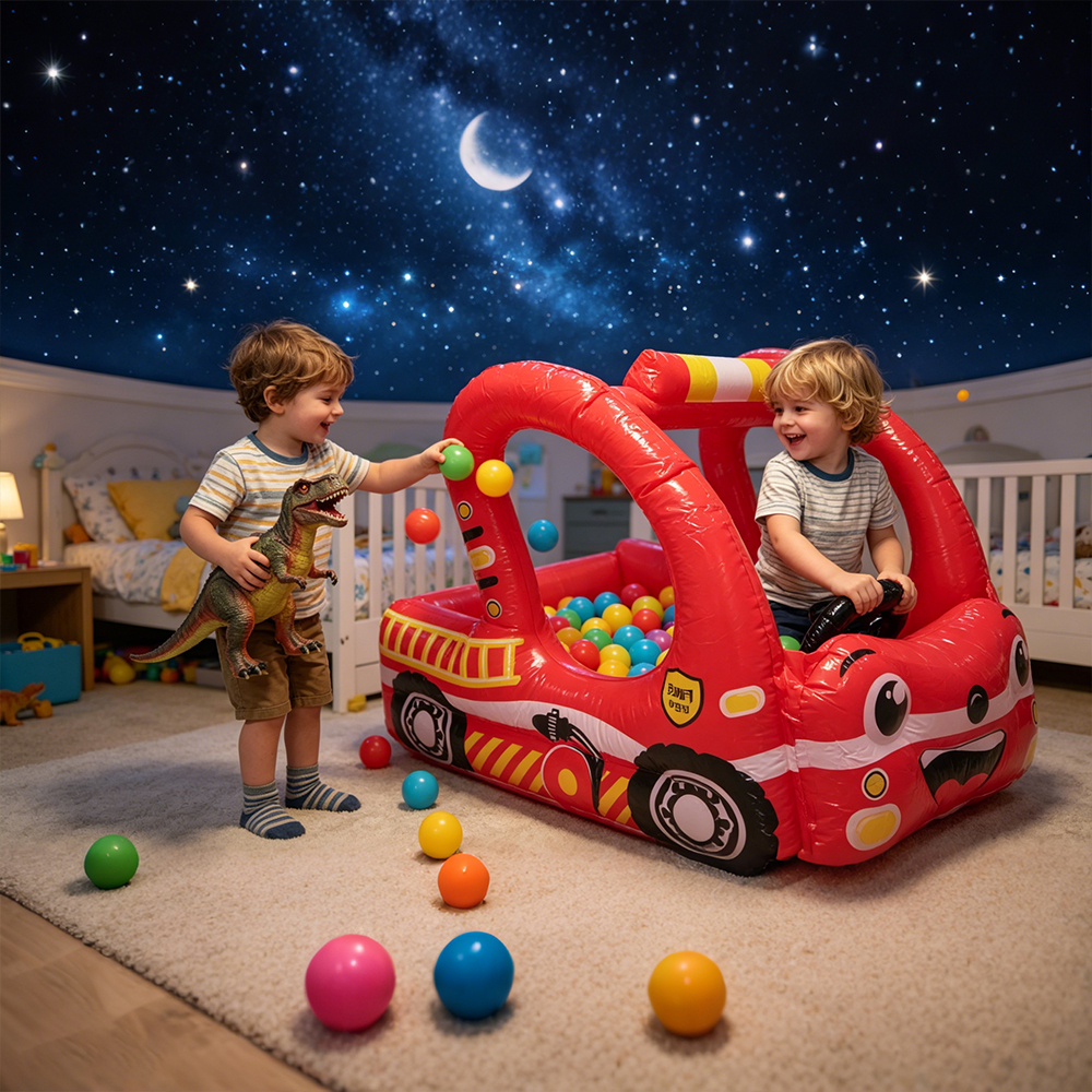 Inflatable Fire Truck with Bal - Outdoor Kids In An Indoor World incelemesi ve fiyatı