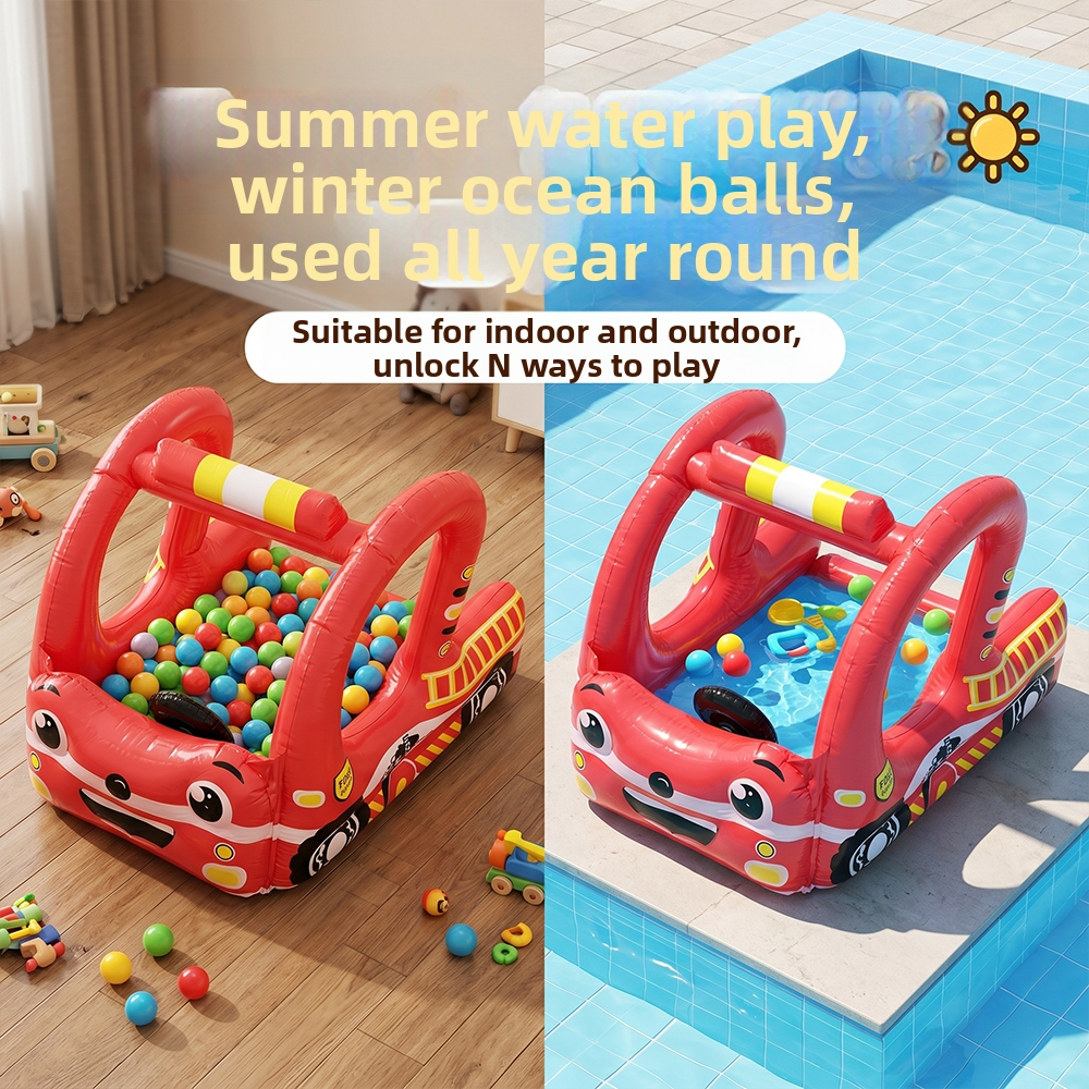 Inflatable Fire Truck with Bal - Outdoor Kids In An Indoor World incelemesi ve fiyatı
