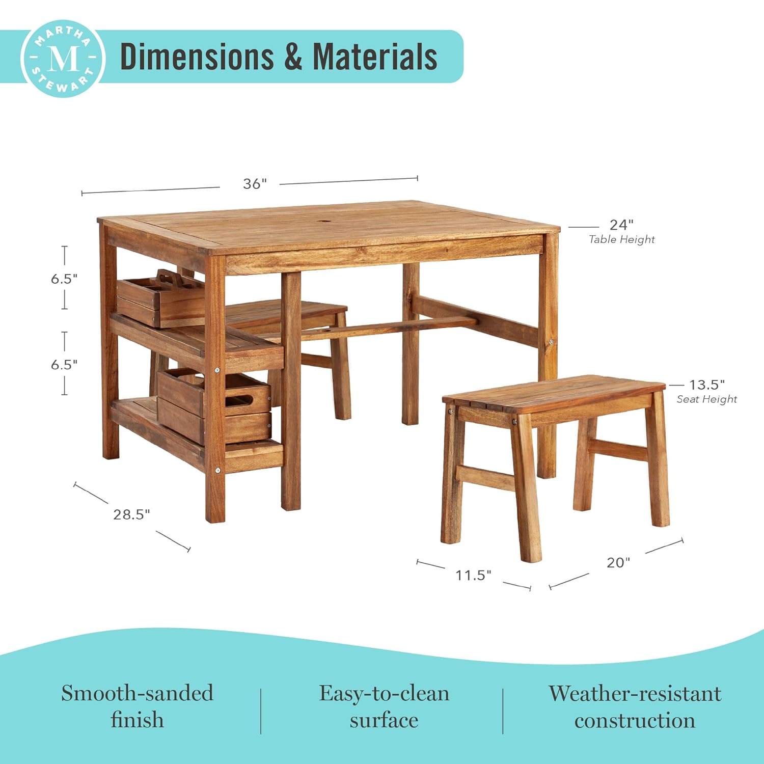 Kids Outdoor Table & Bench Set - Kids Outdoor Wooden Table incelemesi ve fiyatı