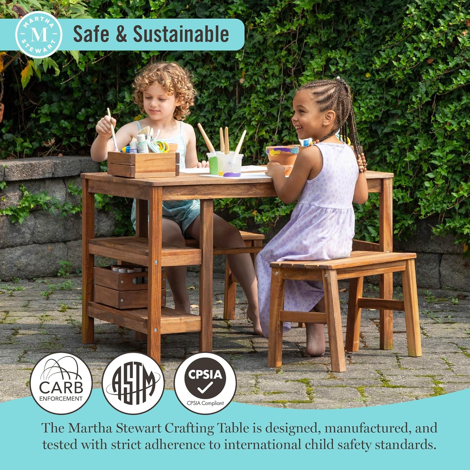 Kids Outdoor Table & Bench Set - Kids Outdoor Wooden Table incelemesi ve fiyatı