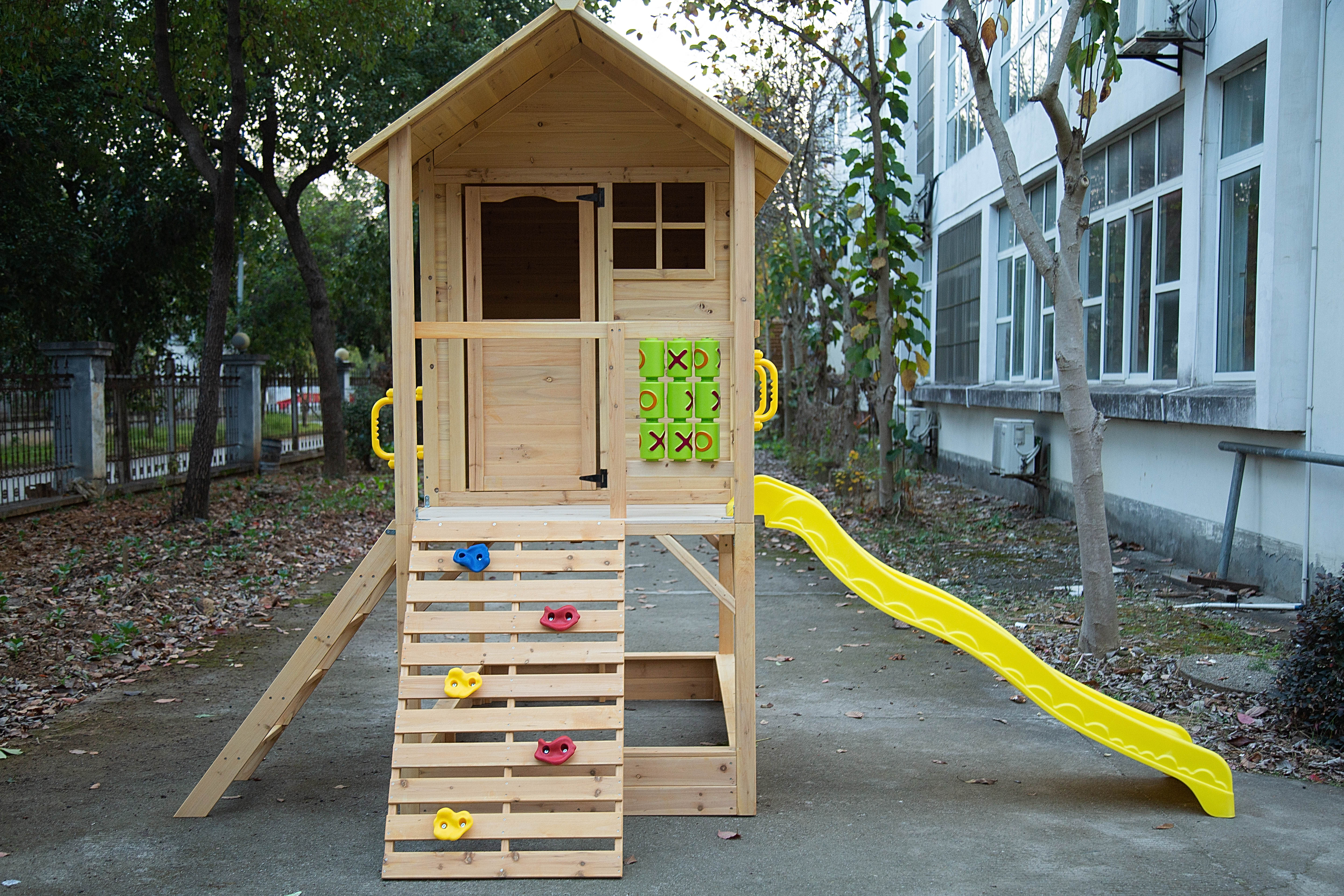 Children Wooden Outdoor Playho - Kids Outdoor Wooden Playhouse incelemesi ve fiyatı
