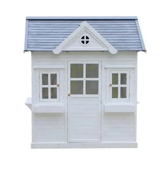-Wood Kids Play House Wooden C - Kids Outdoor Wooden Playhouse incelemesi ve fiyatı