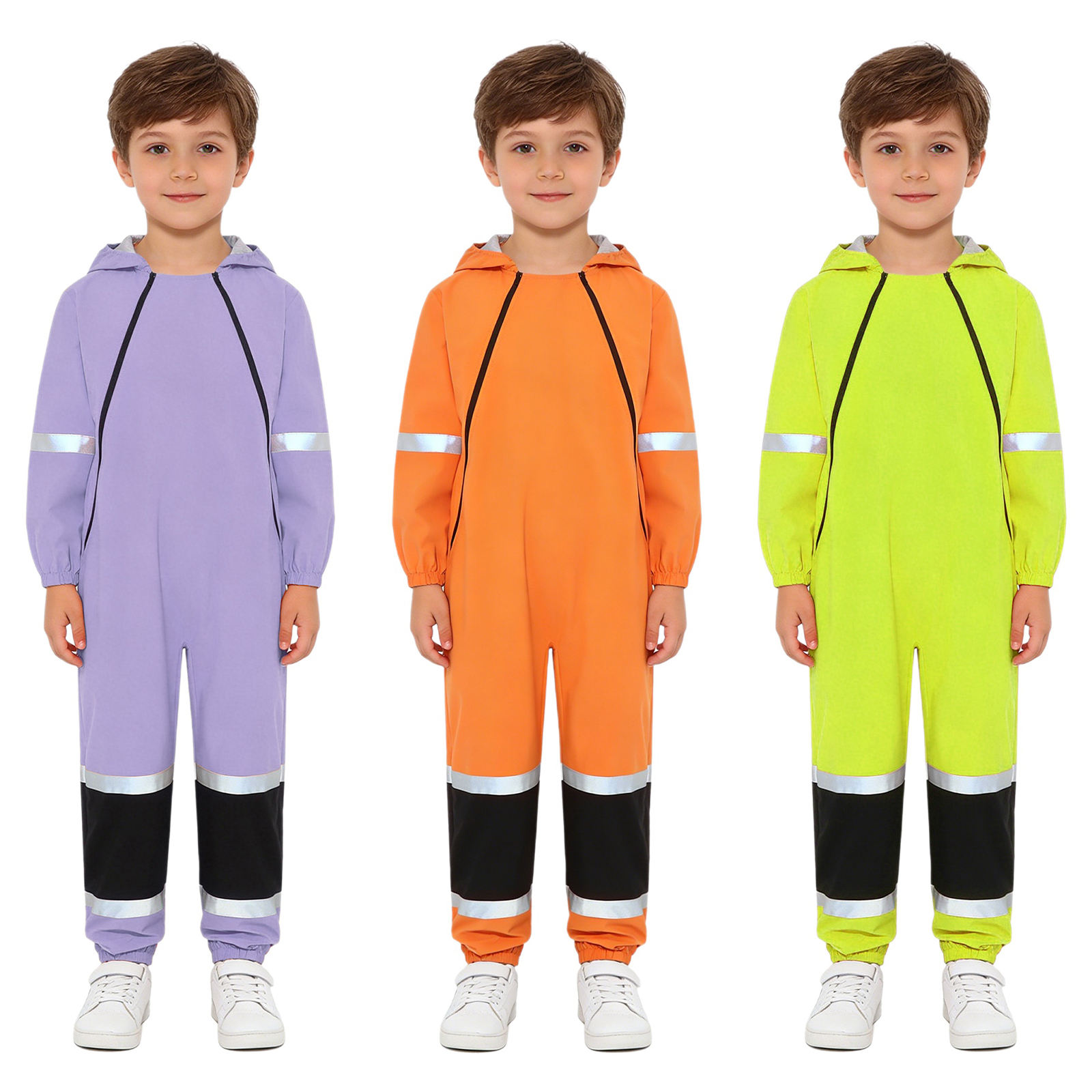 Boys Girls Rain Suit Waterproo - Kids Outdoor Overalls incelemesi ve fiyatı
