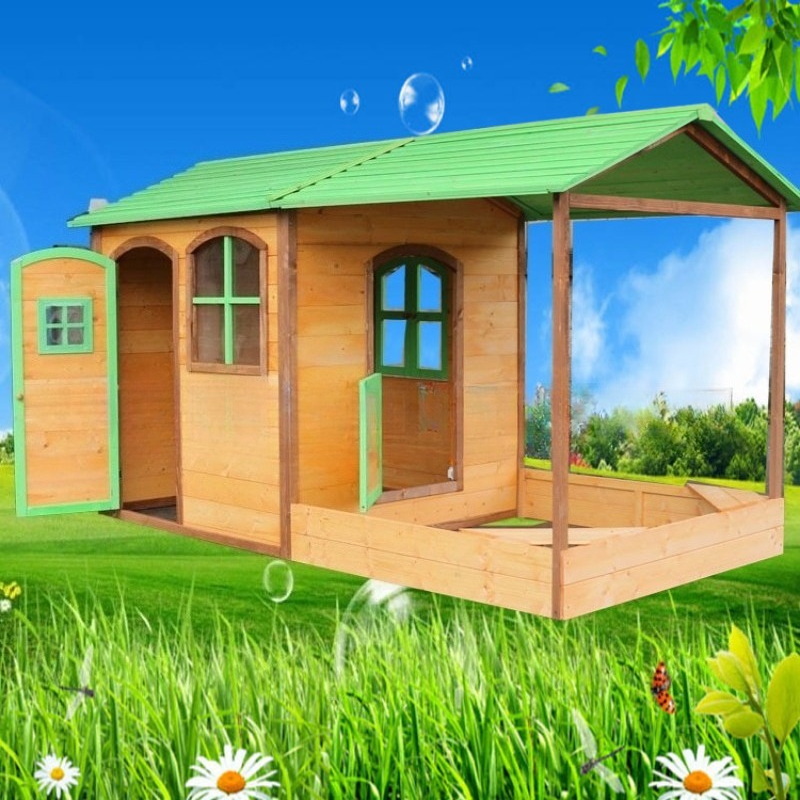Wooden Large Outdoor Toys Kids - Kids Outdoor Wooden Playhouse incelemesi ve fiyatı