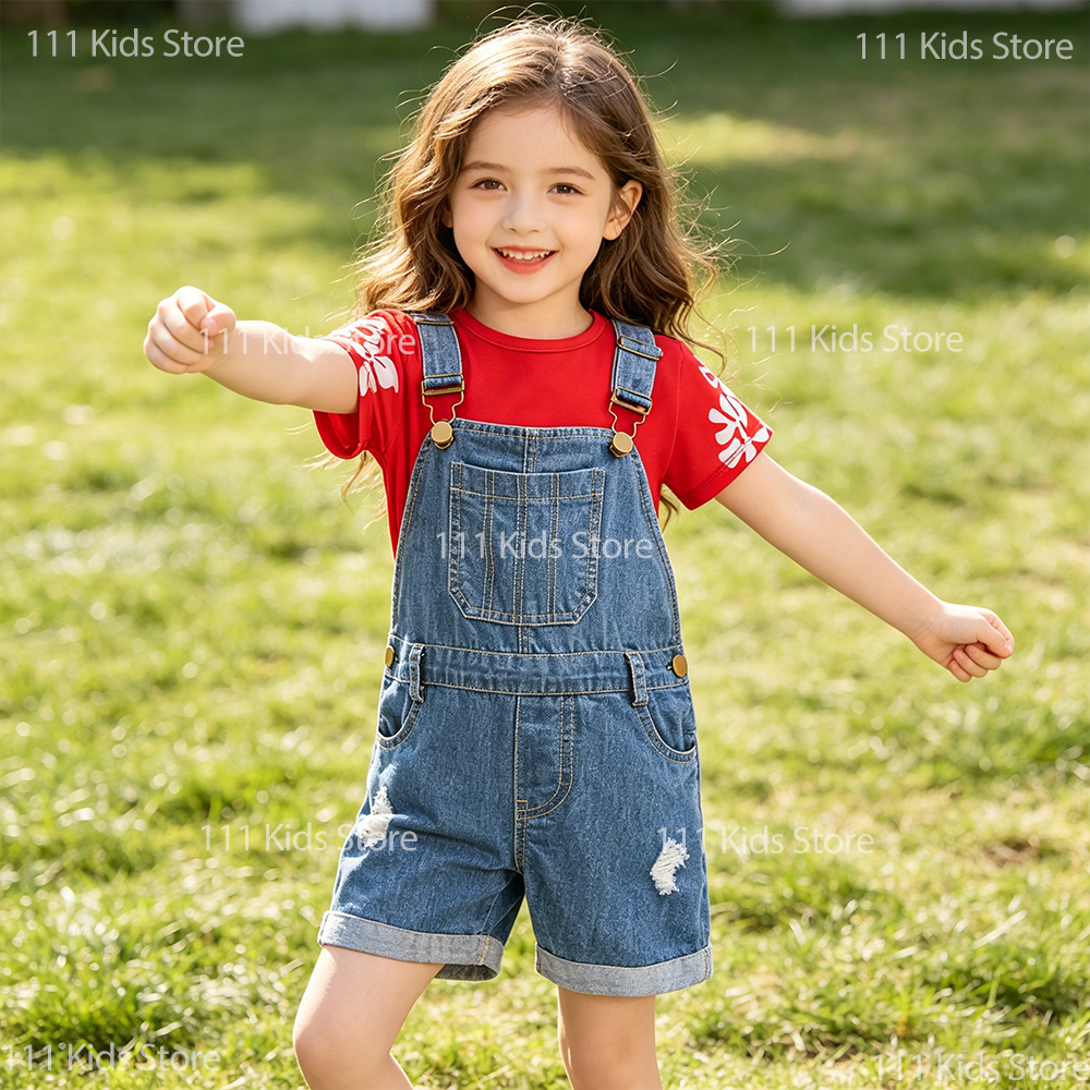 Kids Girls Summer Two Pieces S - Kids Outdoor Overalls incelemesi ve fiyatı