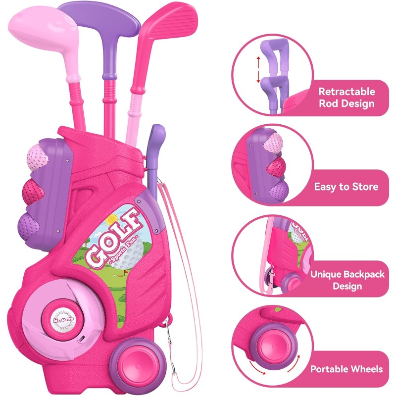 Toddler Golf Club Set Kids Gol - Kids Indoor Outdoor Cart incelemesi ve fiyatı