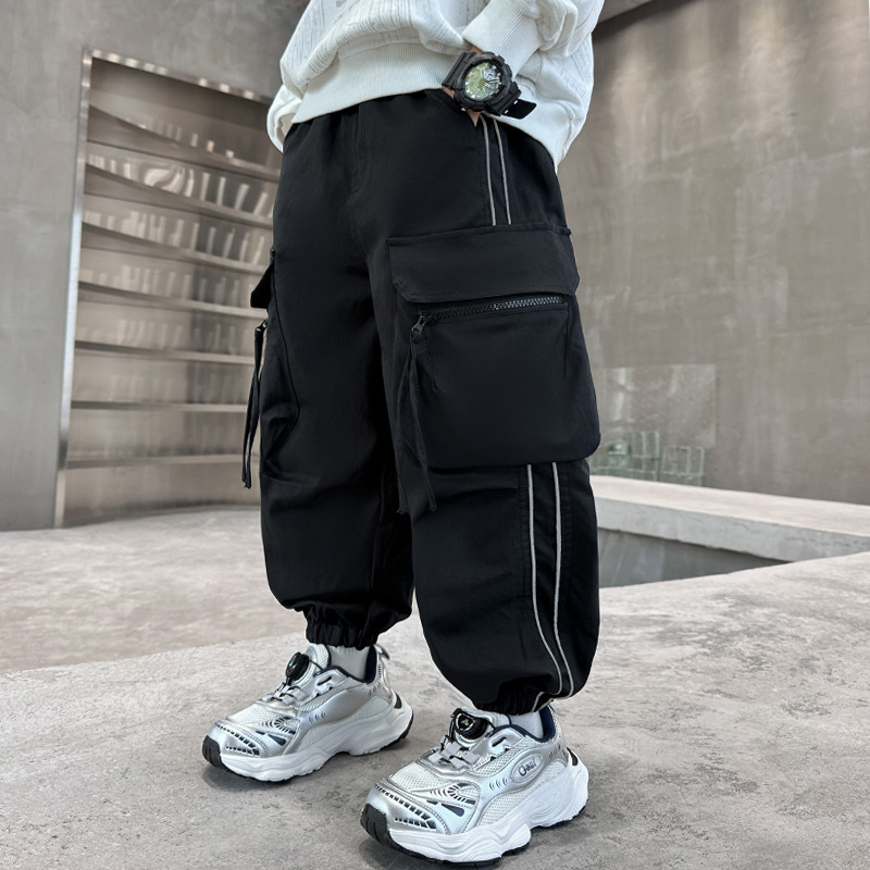 Boys Cargo pants Large Pocket  - Kids Outdoor Overalls incelemesi ve fiyatı