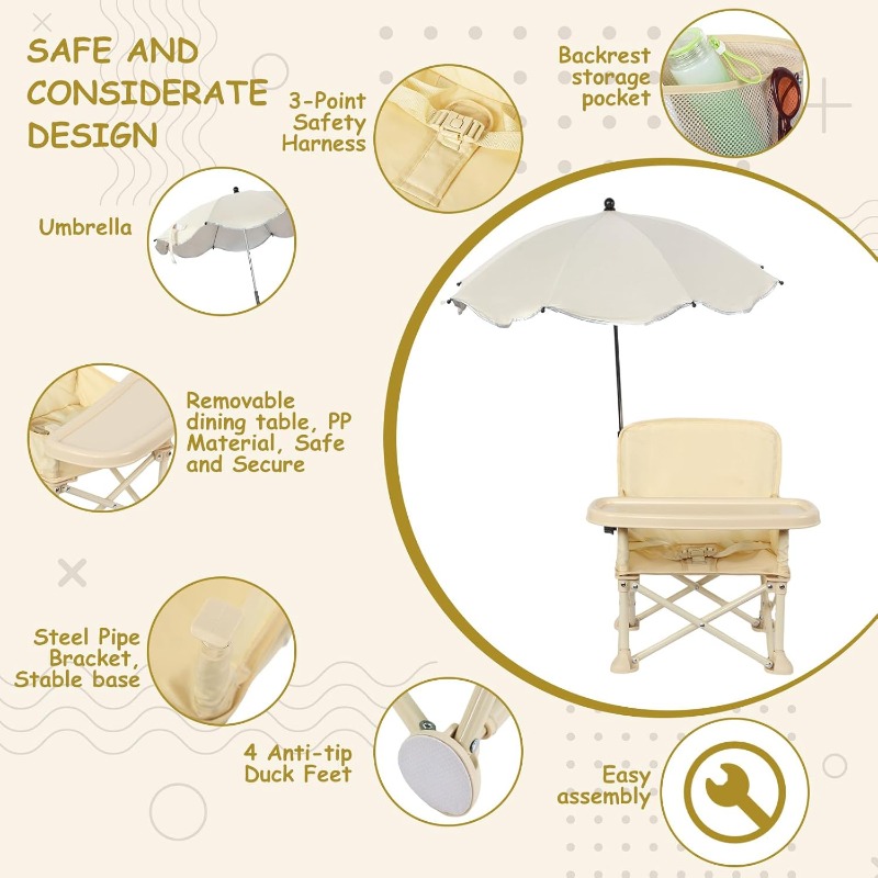 Baby Outdoor Beach Chair with  - Kids Outdoor Seating incelemesi ve fiyatı