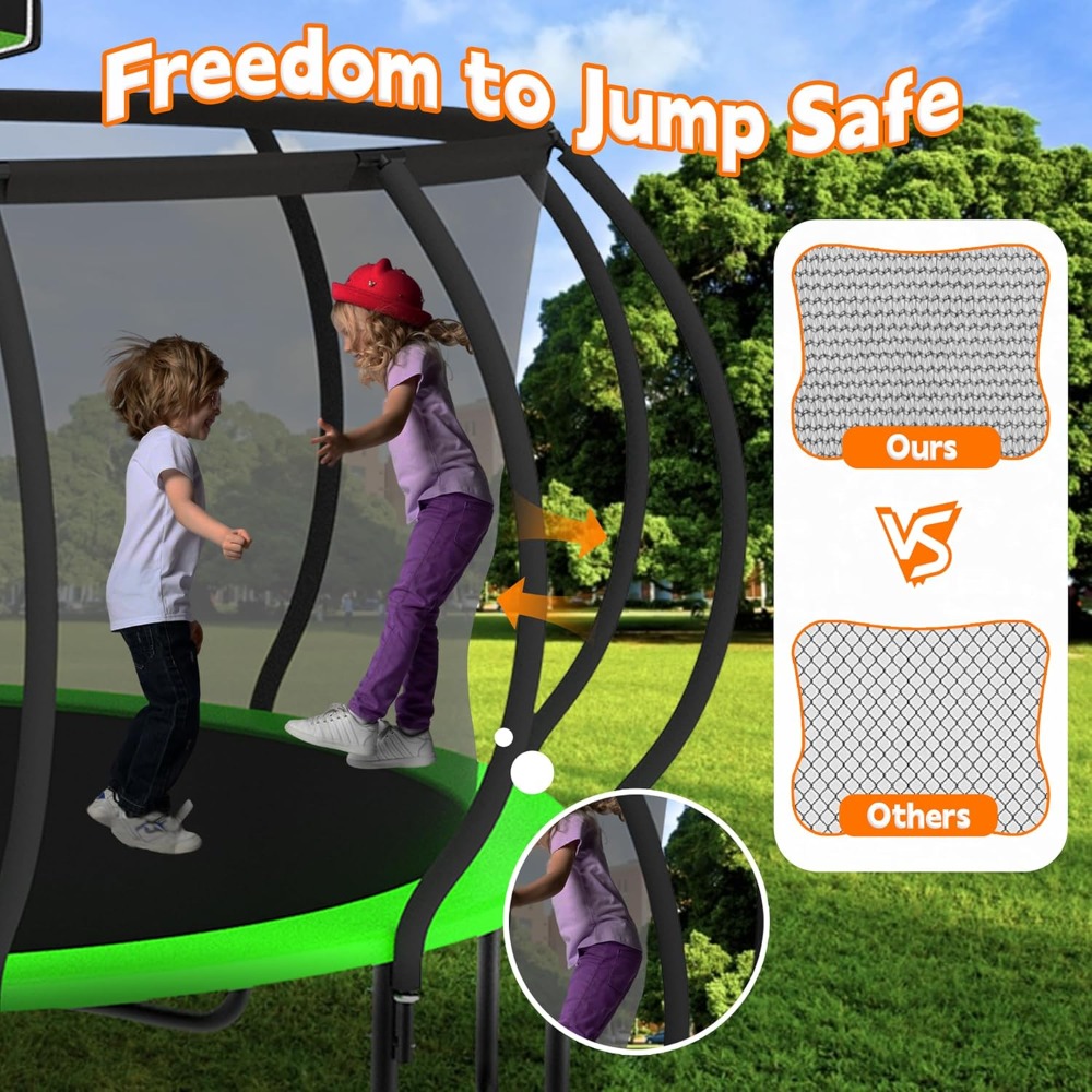 Upgraded 12FT Pumpkin Outdoor  - Kids Outdoor Trampoline incelemesi ve fiyatı