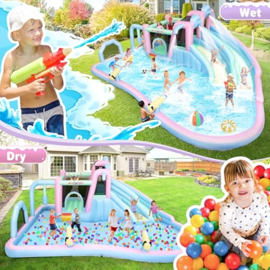 Inflatable Bounce House Double - Kids Outdoor Area incelemesi ve fiyatı