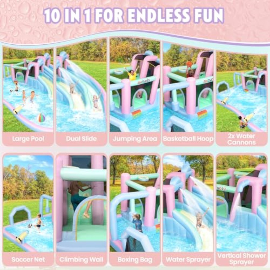 Inflatable Bounce House Double - Kids Outdoor Area incelemesi ve fiyatı