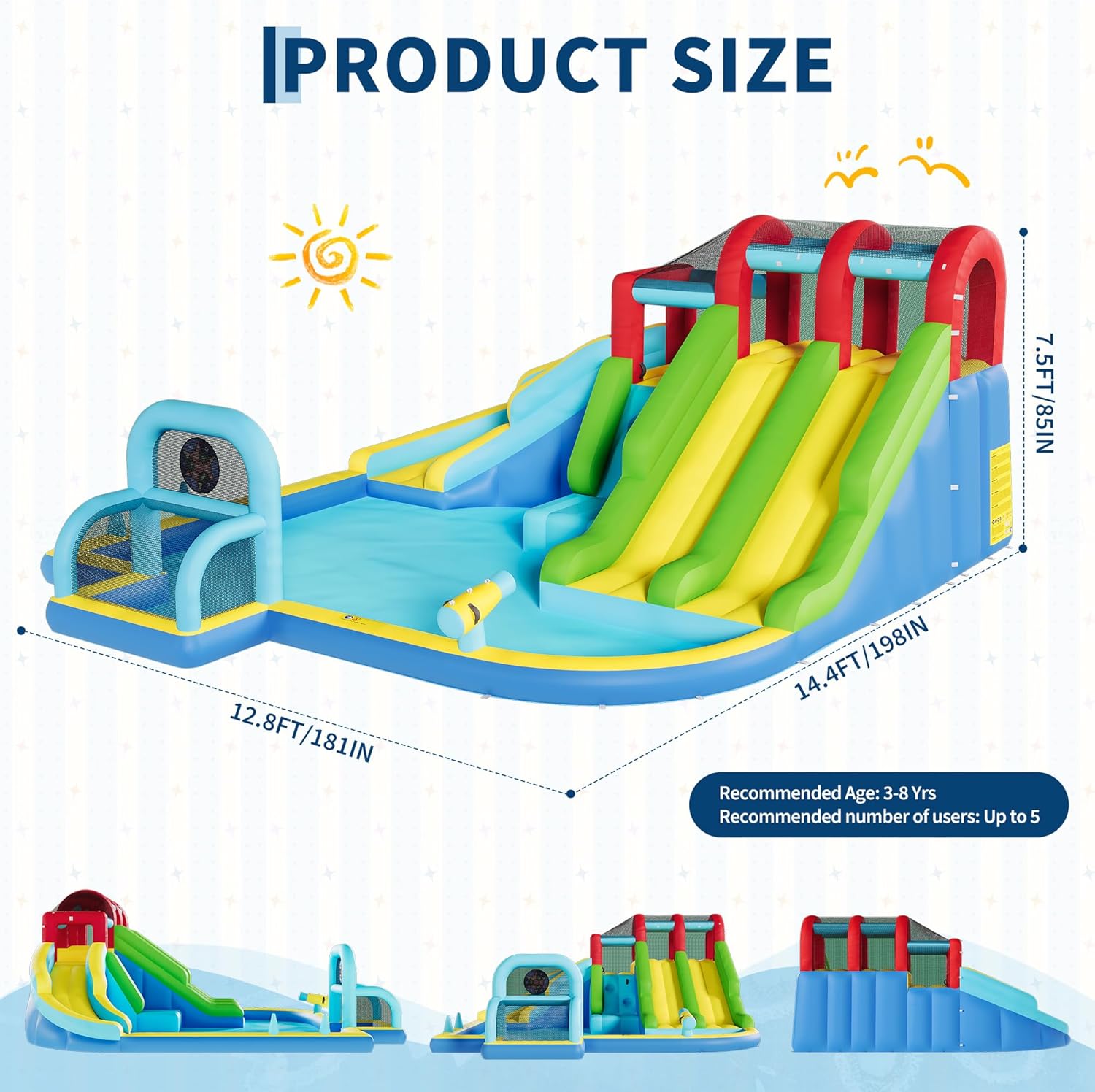 Inflatable Bounce House Oxford - Outdoor Kids In An Indoor World incelemesi ve fiyatı