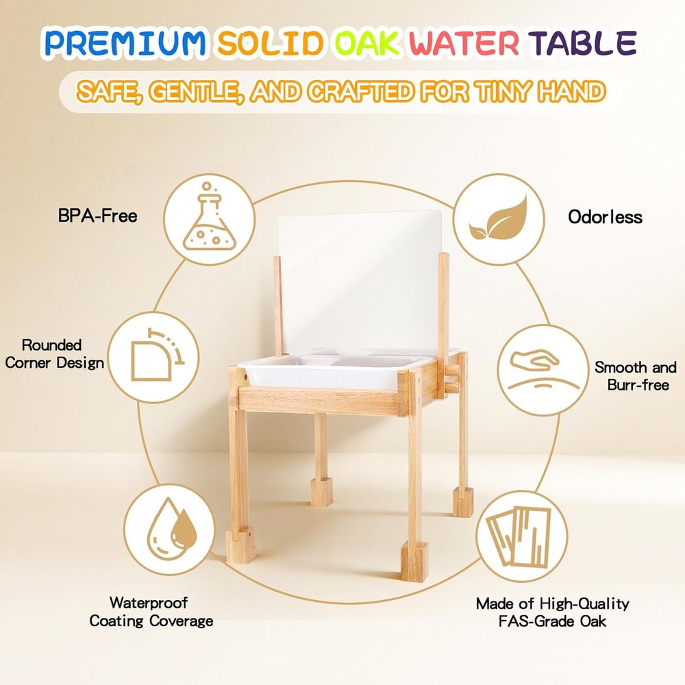 Sand and Water Table or Toddle - Kids Outdoor Wooden Table incelemesi ve fiyatı