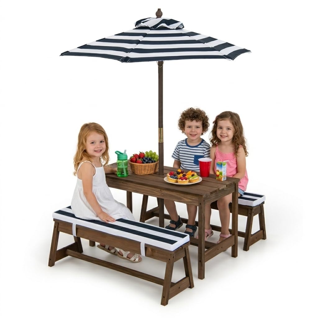 Height Adjustable Wooden Kids  - Kids Outdoor Wooden Table incelemesi ve fiyatı