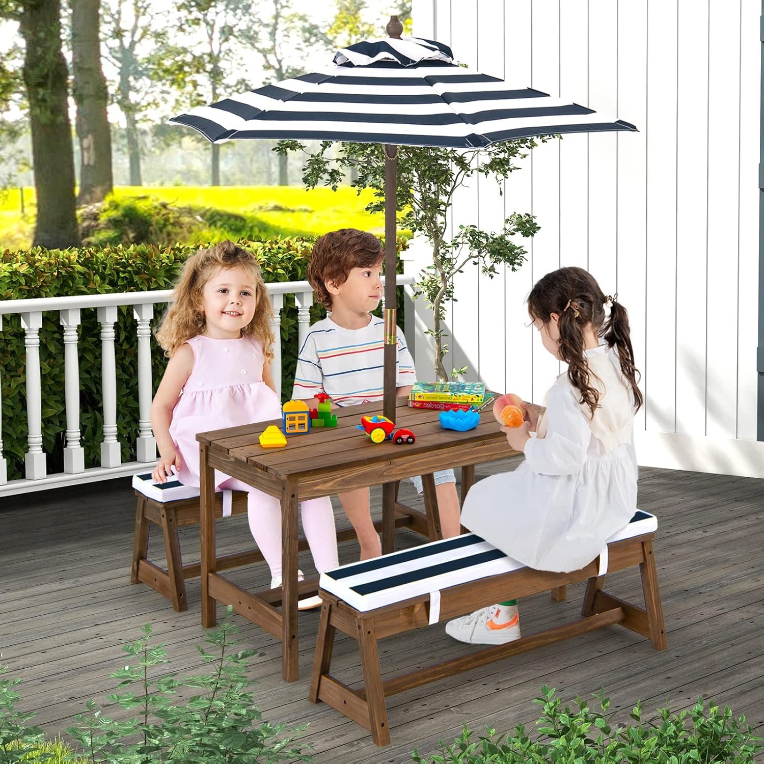 Height Adjustable Wooden Kids  - Kids Outdoor Wooden Table incelemesi ve fiyatı