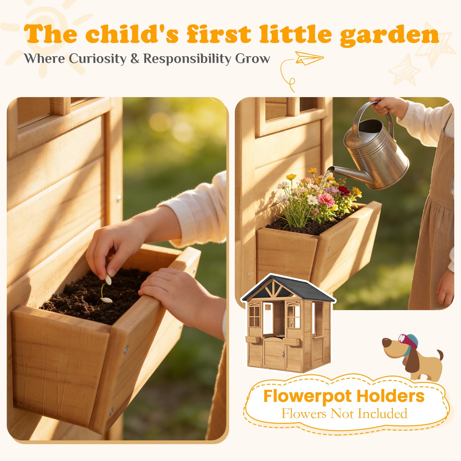 Wooden Kids Playhouse Outdoor  - Kids Outdoor Wooden Playhouse incelemesi ve fiyatı