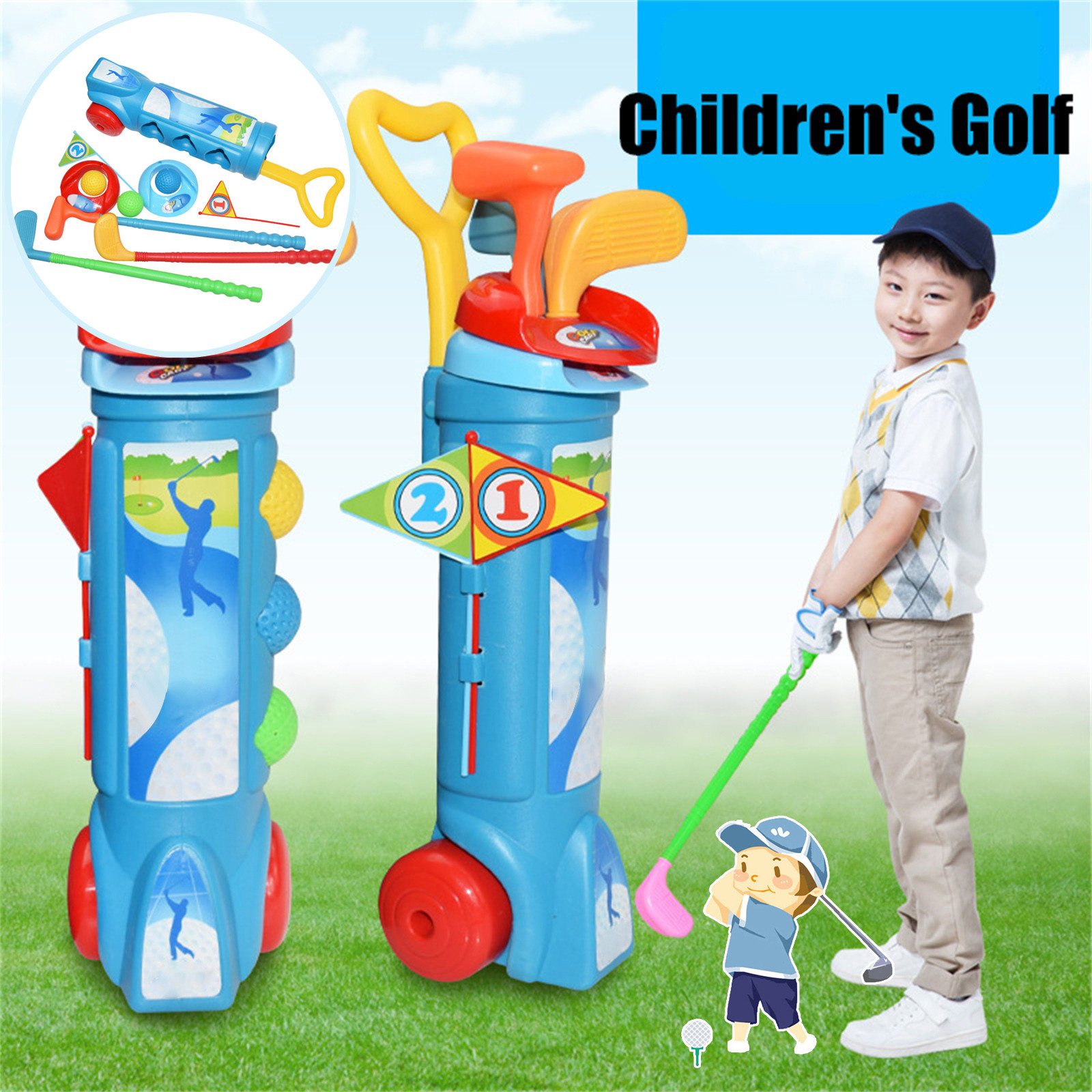 New Toddler Golf Set, Kids Gol - Kids Indoor Outdoor Cart incelemesi ve fiyatı