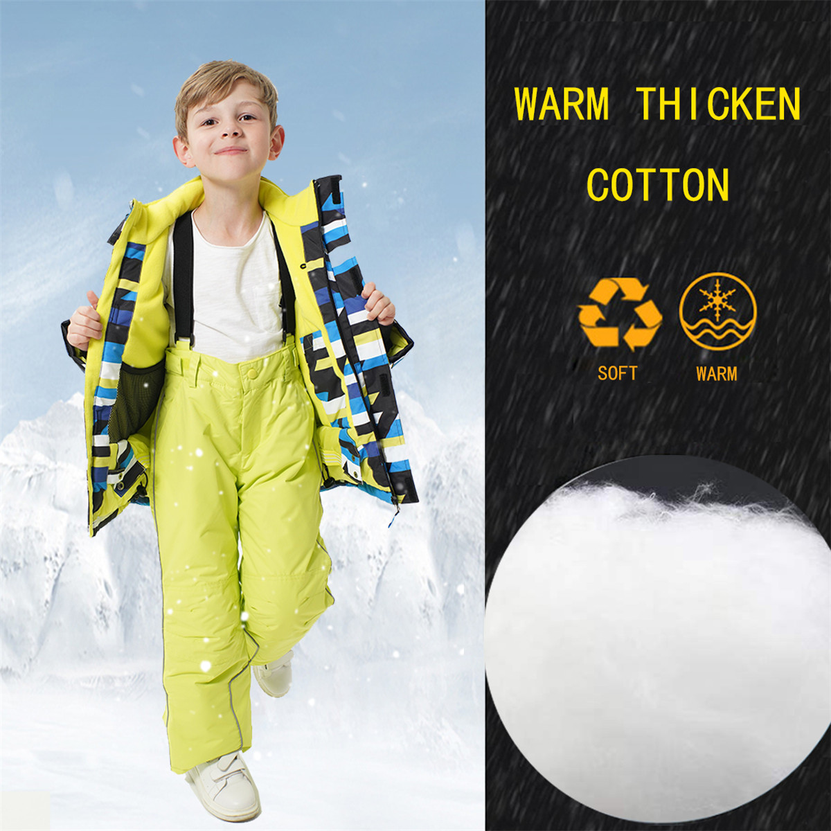 HONEYKING Kids Ski Pants Winte - Kids Outdoor Overalls incelemesi ve fiyatı