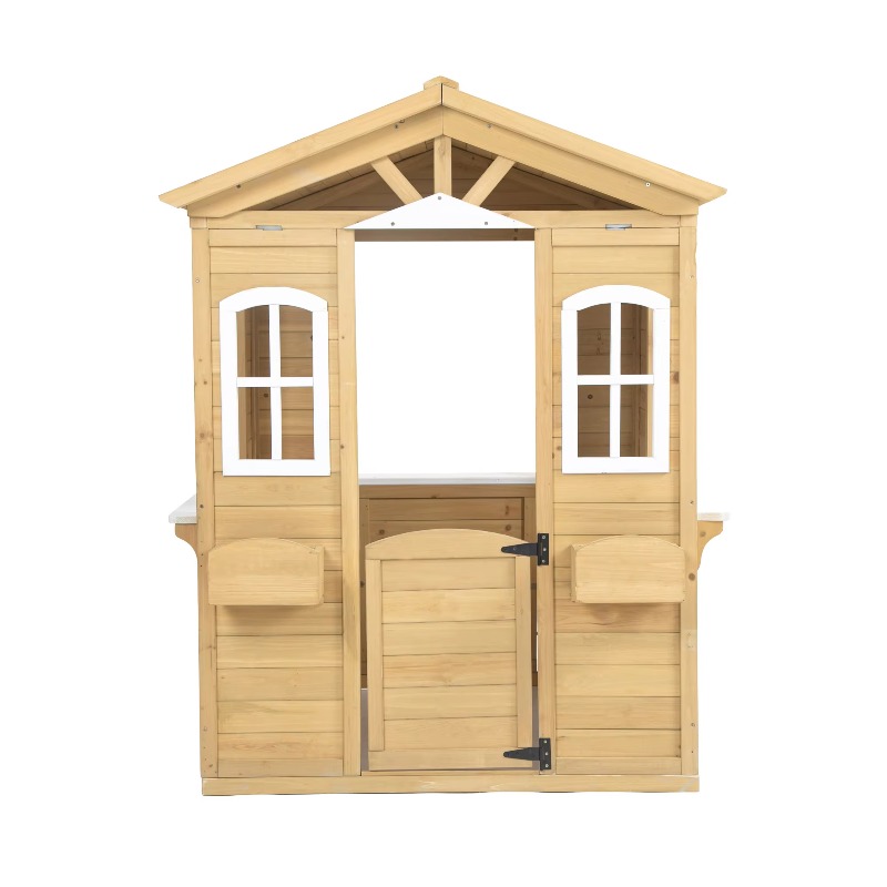 Modern Classic Solid Wood Play - Kids Outdoor Wooden Playhouse incelemesi ve fiyatı