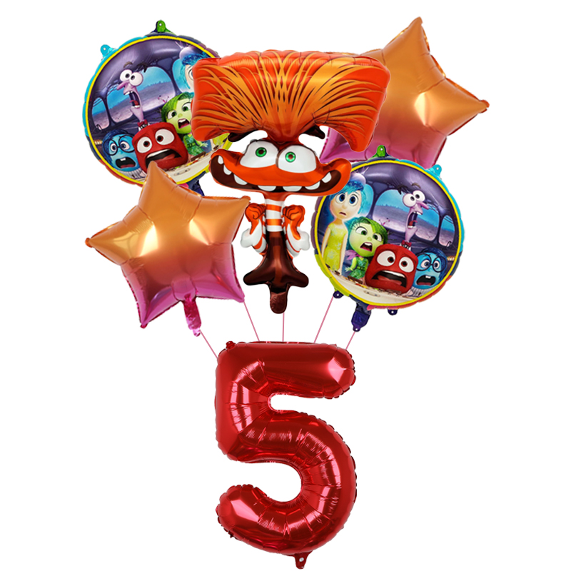 6pcs New Inside Out2 Balloons  - Outdoor Kids In An Indoor World incelemesi ve fiyatı
