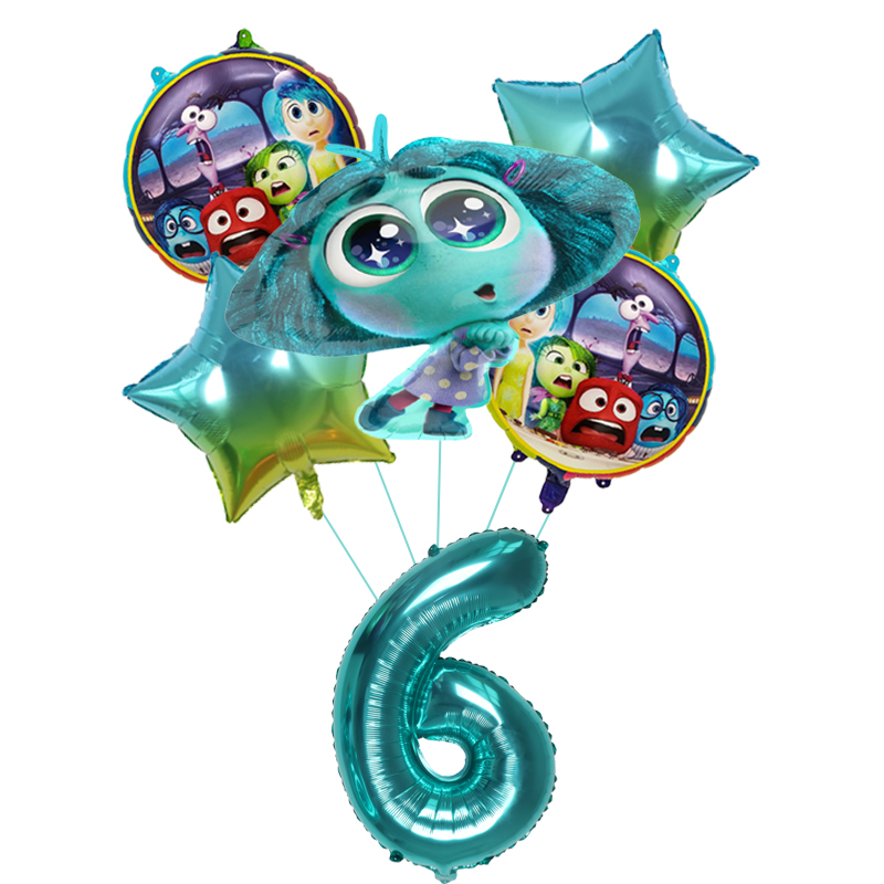 6pcs New Inside Out2 Balloons  - Outdoor Kids In An Indoor World incelemesi ve fiyatı