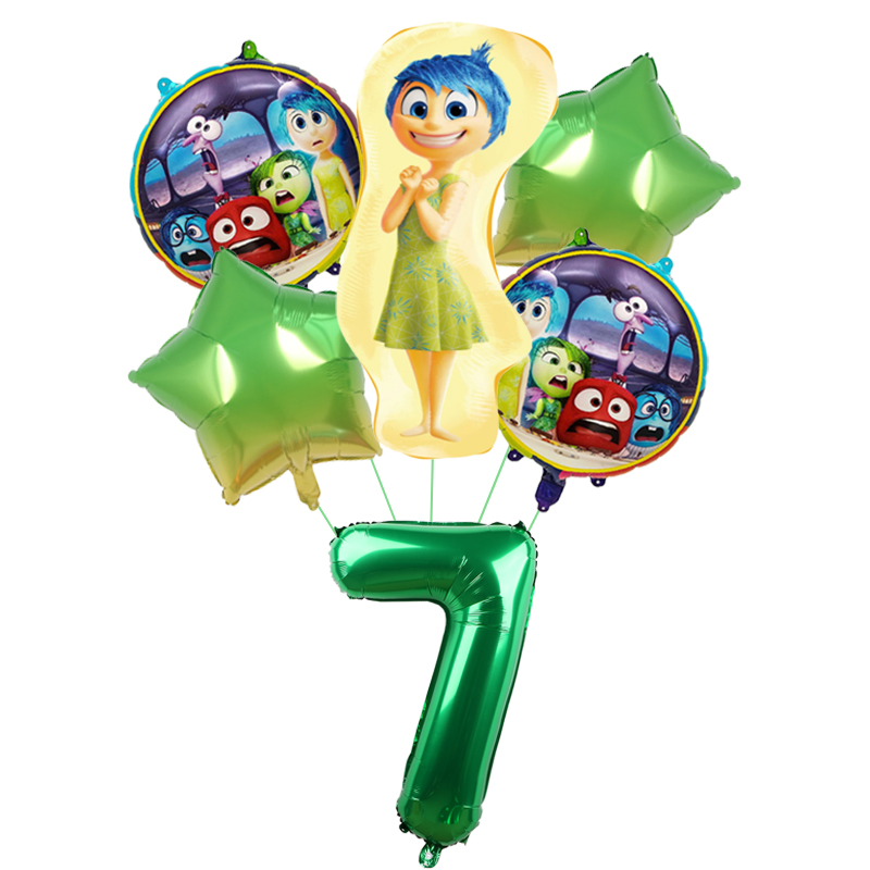 6pcs New Inside Out2 Balloons  - Outdoor Kids In An Indoor World incelemesi ve fiyatı