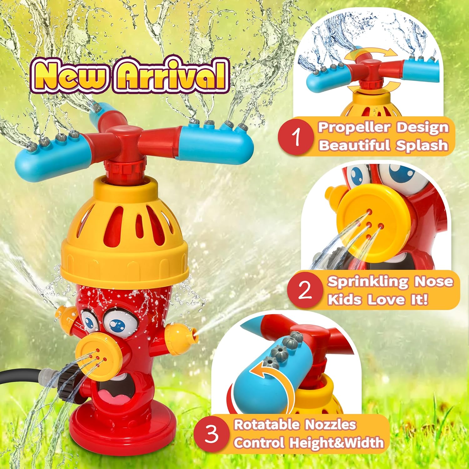 Water Spray Toy Hydrant Sprink - Kids Outdoor Yard Tools incelemesi ve fiyatı