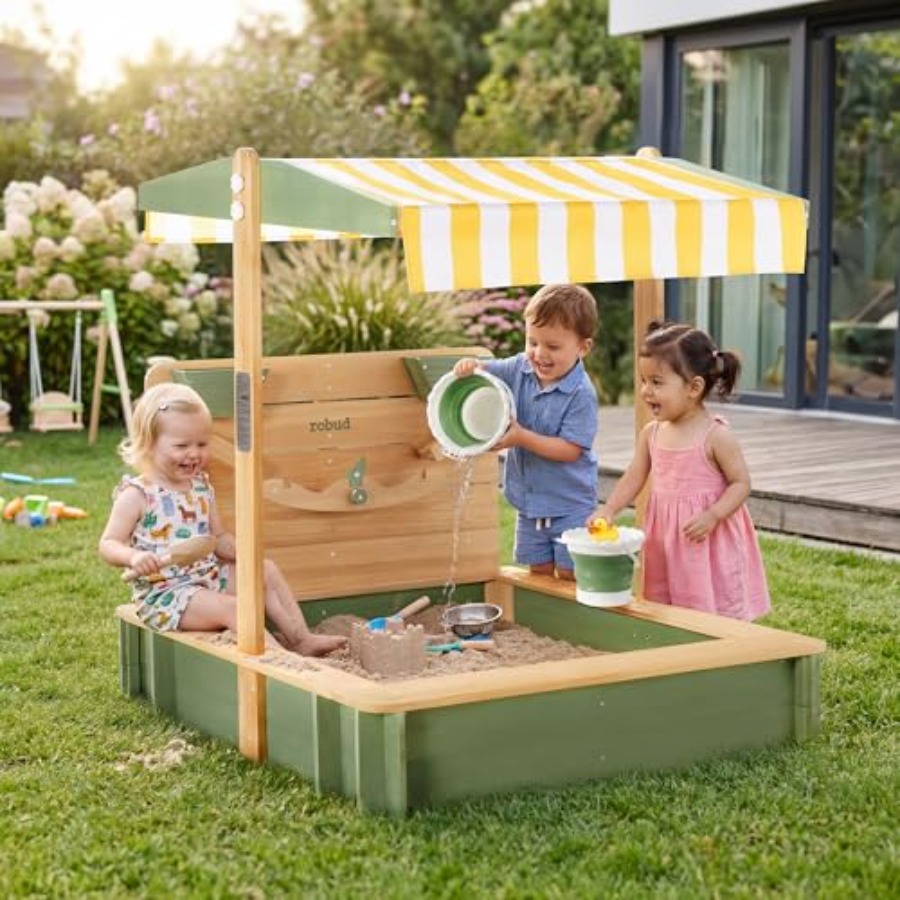 Outdoor sandbox for kids: wood - Kids Outdoor Seating incelemesi ve fiyatı